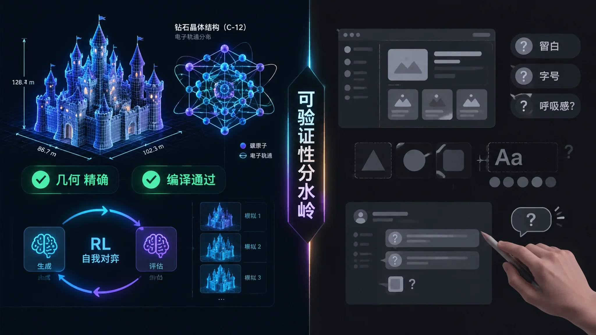 可验证性分水岭 3D精确与前端审美对比